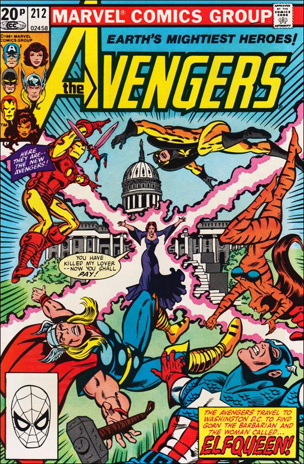 Avengers (1963) issue 212-B UK Price Cover