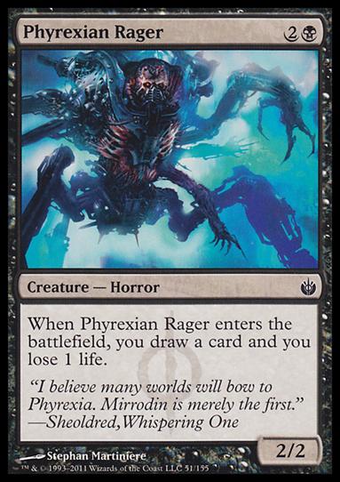 Magic the Gathering: Mirrodin Besieged (Base Set) card 51 Phyrexian Rager