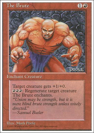 Magic the Gathering: 4th Edition (Base Set) card 226 The Brute