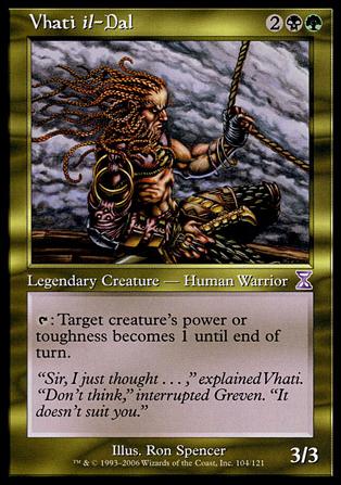 Magic the Gathering: Time Spiral (Timeshifted Subset) card 104 Vhati il-Dal