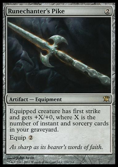 Magic the Gathering: Innistrad (Base Set) card 231 Runechanter's Pike