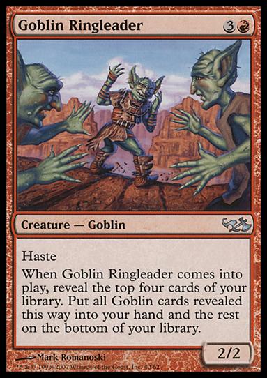 Magic the Gathering: Duel Decks: Elves vs. Goblins (Base Set) card 40 Goblin Ringleader
