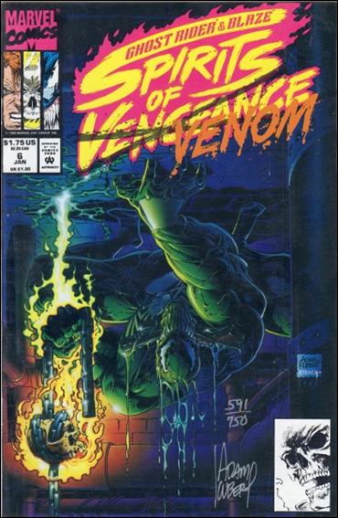 Ghost Rider/Blaze: Spirits of Vengeance issue 6-B NCS (Signed by Adam Kubert) 1/750