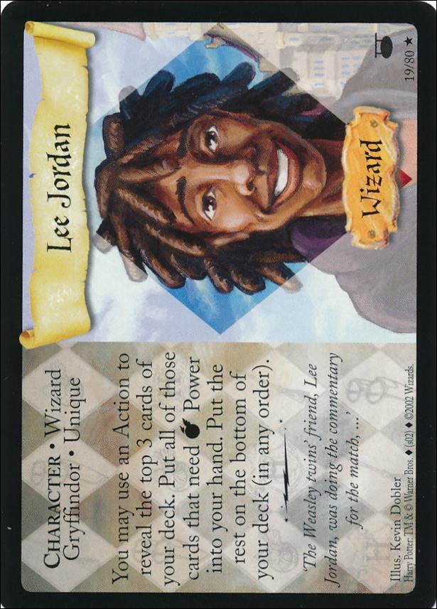 Harry Potter: Diagon Alley (Base Set) card 19 Lee Jordan