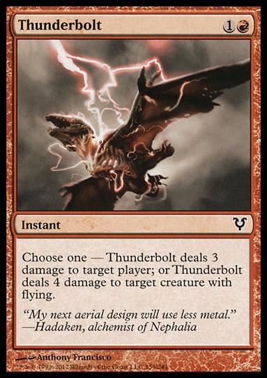 Magic the Gathering: Avacyn Restored (Base Set) card 159 Thunderbolt