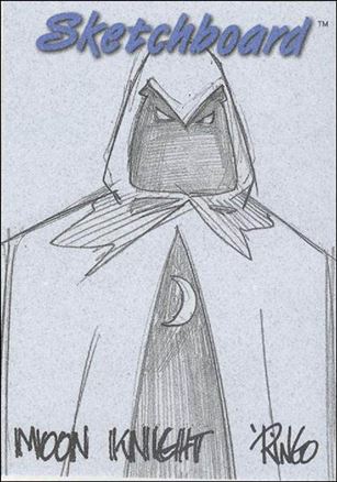 Marvel Creators Collection '98 (Sketchboard Subset) card 16 Moon Knight (Blue)