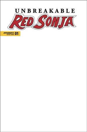Unbreakable Red Sonja issue 1-H Blank Authentix Cover