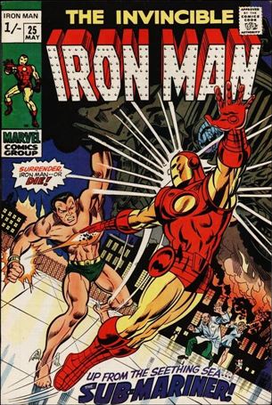 Iron Man (1968) issue 25-B UK Price Cover