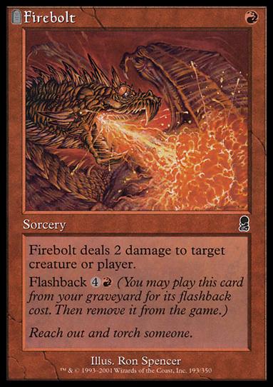 Magic the Gathering: Odyssey (Base Set) card 193 Firebolt
