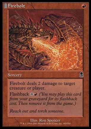 Magic the Gathering: Odyssey (Base Set) card 193 Firebolt