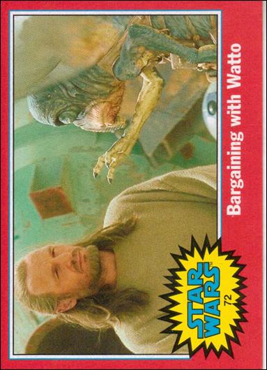 Star Wars Heritage  (Base Set) card 72 Bargaining with Watto