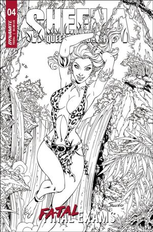 Sheena: Queen of the Jungle (2023) issue 4-F John Royle 1:10 Line Art Cover