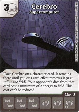 Marvel Dice Masters Uncanny X-Men  card 94 Cerebro: Supercomputer