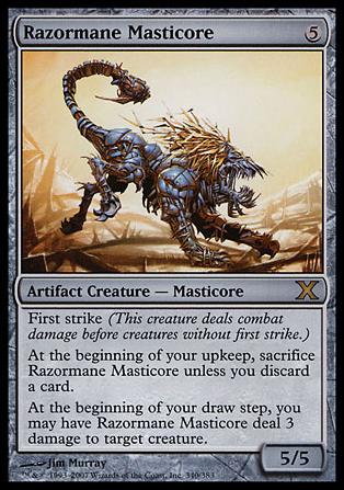Magic the Gathering: 10th Edition (Base Set) card 340 Razormane Masticore