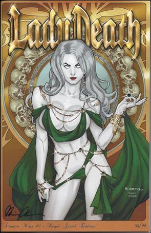 Lady Death: Dragon Wars issue 1-CV Regal Jewel Edition 1/99
