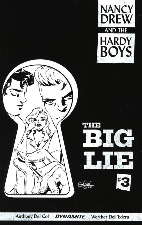 Nancy Drew and the Hardy Boys: The Big Lie issue 3-C Elsa Charretier 1:10 B&W Cover