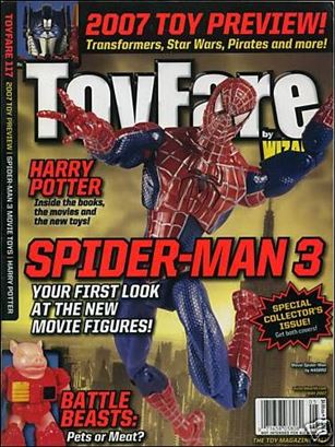 Toyfare: The Toy Magazine issue 117 Spider-Man (Red and Blue Costume) Cover