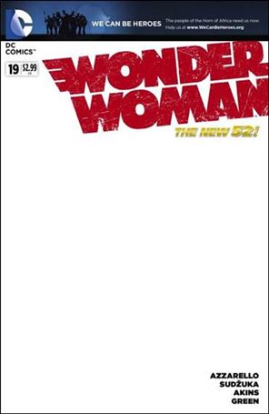Wonder Woman (2011) issue 19-C We Can Be Heroes Blank Cover