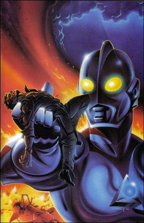 Ultraman (1993) issue 2-C Unbagged Virgin Cover