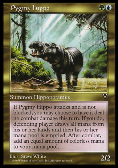 Magic the Gathering: Visions (Base Set) card 133 Pygmy Hippo