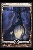 Magic The Gathering: Zendikar (Base Set) card 238 Full Art Land (Swamp)