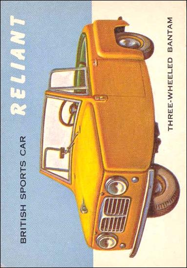 World on Wheels (Base Set) card 115 Reliant Three-Wheeled Bantam