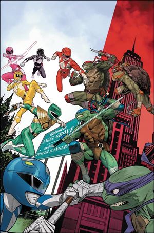Mighty Morphin Power Rangers/Teenage Mutant Ninja Turtles issue 2 Dan Mora Cover