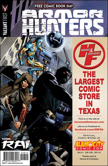 Valiant FCBD 2014 Armor Hunters Special issue nn-BY Heroes & Fantasies Cover
