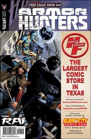 Valiant FCBD 2014 Armor Hunters Special issue nn-BY Heroes & Fantasies Cover