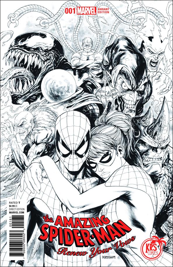 Amazing Spider-Man: Renew Your Vows (2017) issue 1-H Tyler Kirkham KRS Comics B&W Cover
