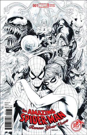 Amazing Spider-Man: Renew Your Vows (2017) issue 1-H Tyler Kirkham KRS Comics B&W Cover