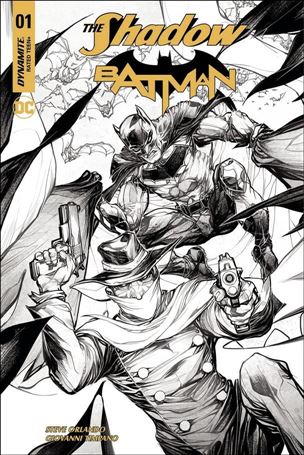 Shadow / Batman issue 1-J Howard Porter 1:10 Black and White Cover
