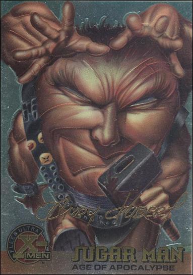 1996 Fleer Ultra X-Men All Chromium (Gold Signature Parallel Base Set) card 41 Sugar Man