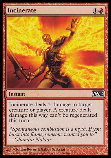 Magic the Gathering: 2012 Core Set (Base Set) card 146 Incinerate