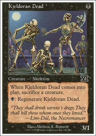 Magic the Gathering: 6th Edition (Base Set) card 140 Kjeldoran Dead