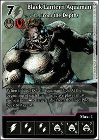 DC Comics Dice Masters War of Light card 139-B Black Lantern Aquaman: From the Depths (Full Art)