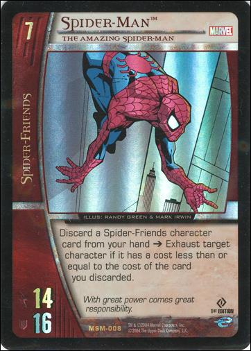 Web of Spider-Man VS System (Foil Parallel Base Set) card 8 Spider-Man