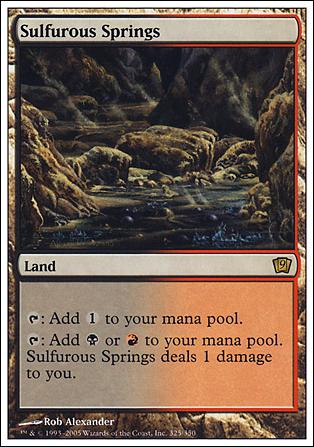 Magic the Gathering: 9th Edition (Base Set) card 325 Sulfurous Spings