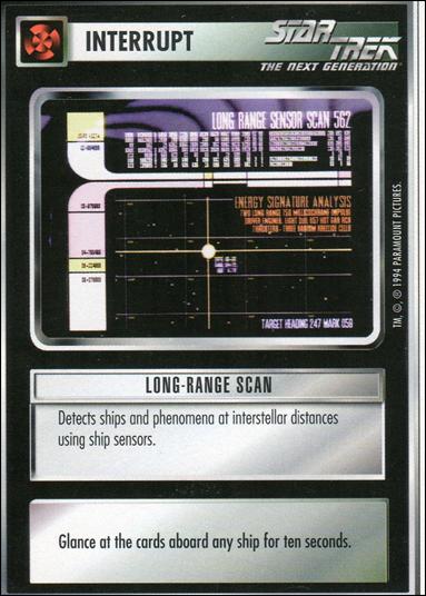 Star Trek: Premiere Unlimited (Base Set) card 128 Long-Range Scan