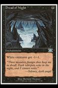 Magic the Gathering: 6th Edition (Base Set) card 122 Dread of Night