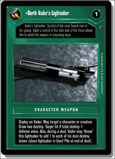 Star Wars: Death Star II Limited (Base Set) card 86 Darth Vader's Lightsaber