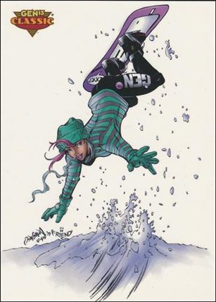 Gen13 Classic (Base Set) card 44 Freefall snowboarding