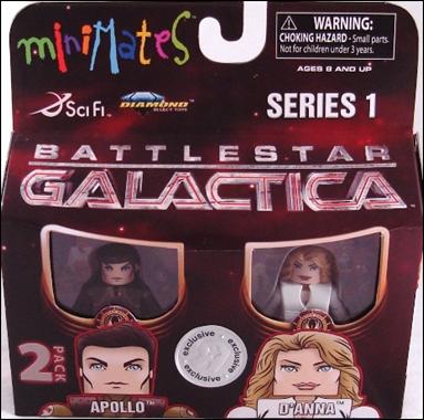 Battlestar Galactica Minimates (Toys R Us Series) figure 2 Apollo and D'Anna