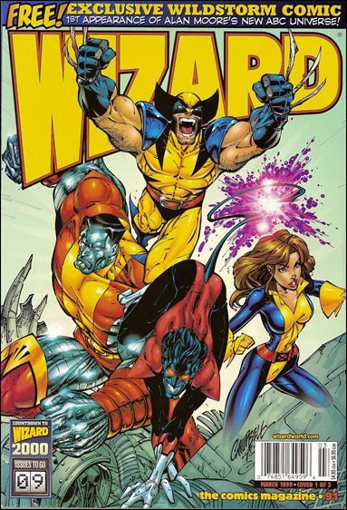 Wizard: The Comics Magazine issue 91 J. Scott Campbell X-Men Cover