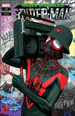 Miles Morales: Spider-Man (2018) issue 35-D Mike Mayhew Store / KRS Comics Cover