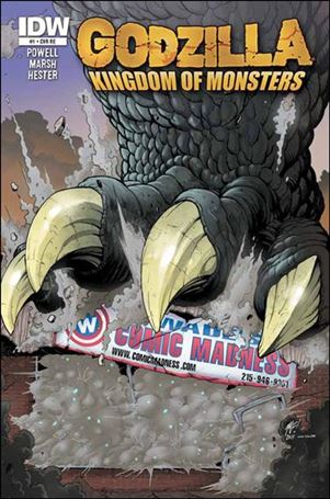 Godzilla: Kingdom of Monsters issue 1-OR Wade's Comic Madness Cover 1/500