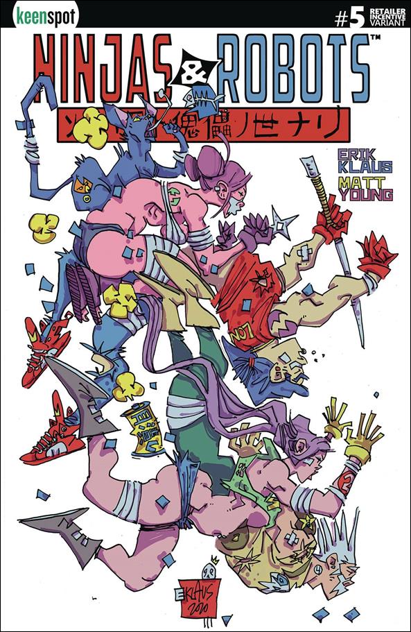 Ninjas and Robots issue 5-C Erik Klaus 1:5 Cover