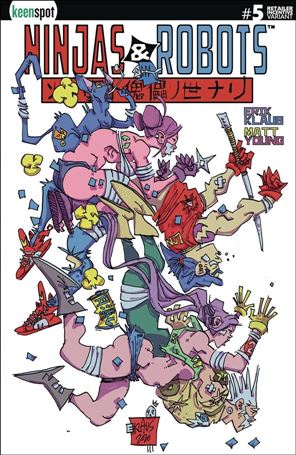 Ninjas and Robots issue 5-C Erik Klaus 1:5 Cover