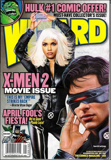 Wizard: The Comics Magazine issue 140-B Greg Horn Storm & Cyclops Cover 