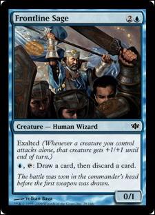Magic the Gathering: Conflux (Base Set) card 28 Frontline Sage
